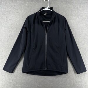 Under Armour Cold Gear Full Zip Jacket Women Size Medium Black Activewear